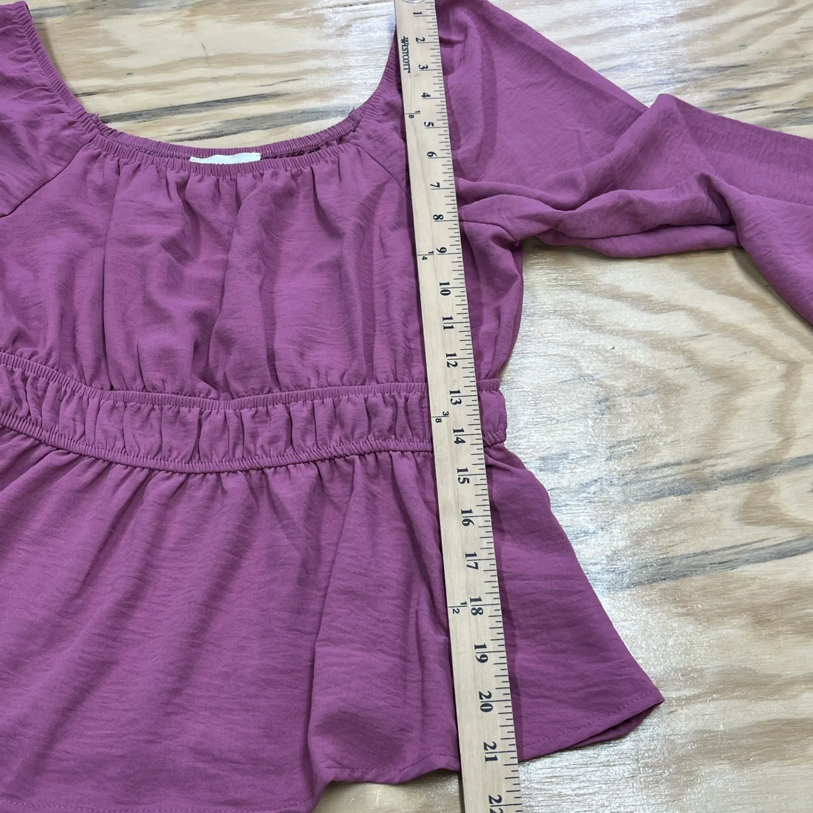 Olive And Oak Babydoll Y2K Top Women’s Size Small Mauve Pink Romantic Coquette - Image 8