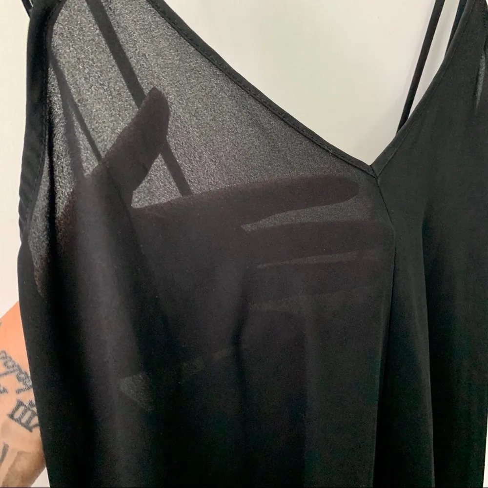🖤 Brandy Melville Sheer Black Slip Dress - Image 5