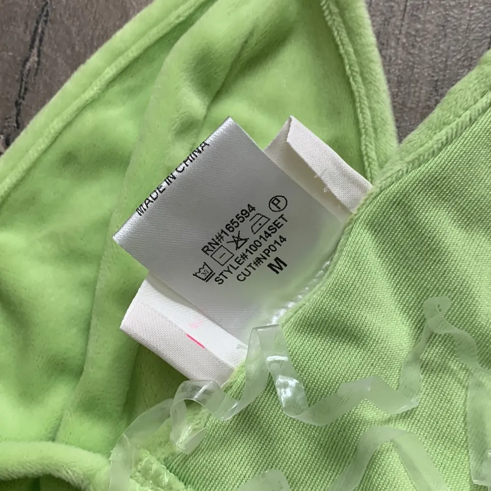 New pink neon green bikini top Size M - Image 4