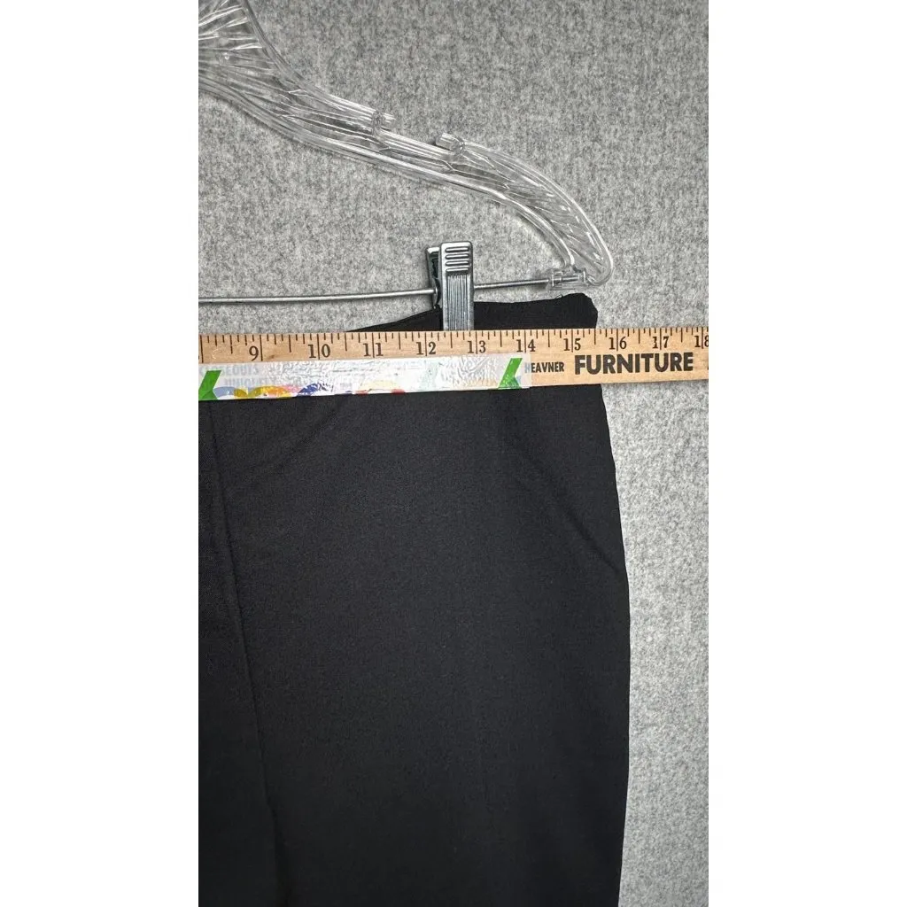 Talbots Size 10 Dress Pants Womens Hollywood Black Flat Front Straight Classic - Image 13