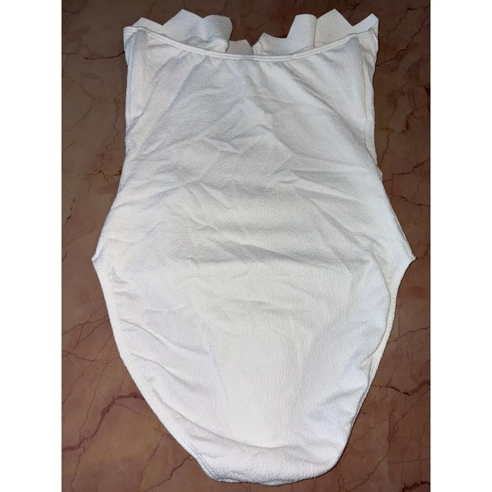 Vix Swimwear Imani One Piece in White Large New Womens Swimsuit - Image 5