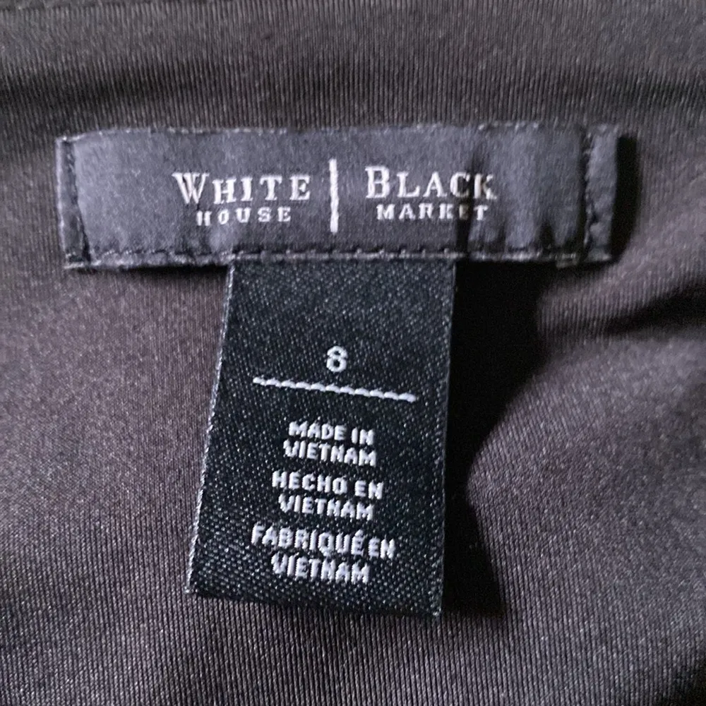 {White House/Black Market} ~ Black with abstract print ~ pencil skirt - Image 3