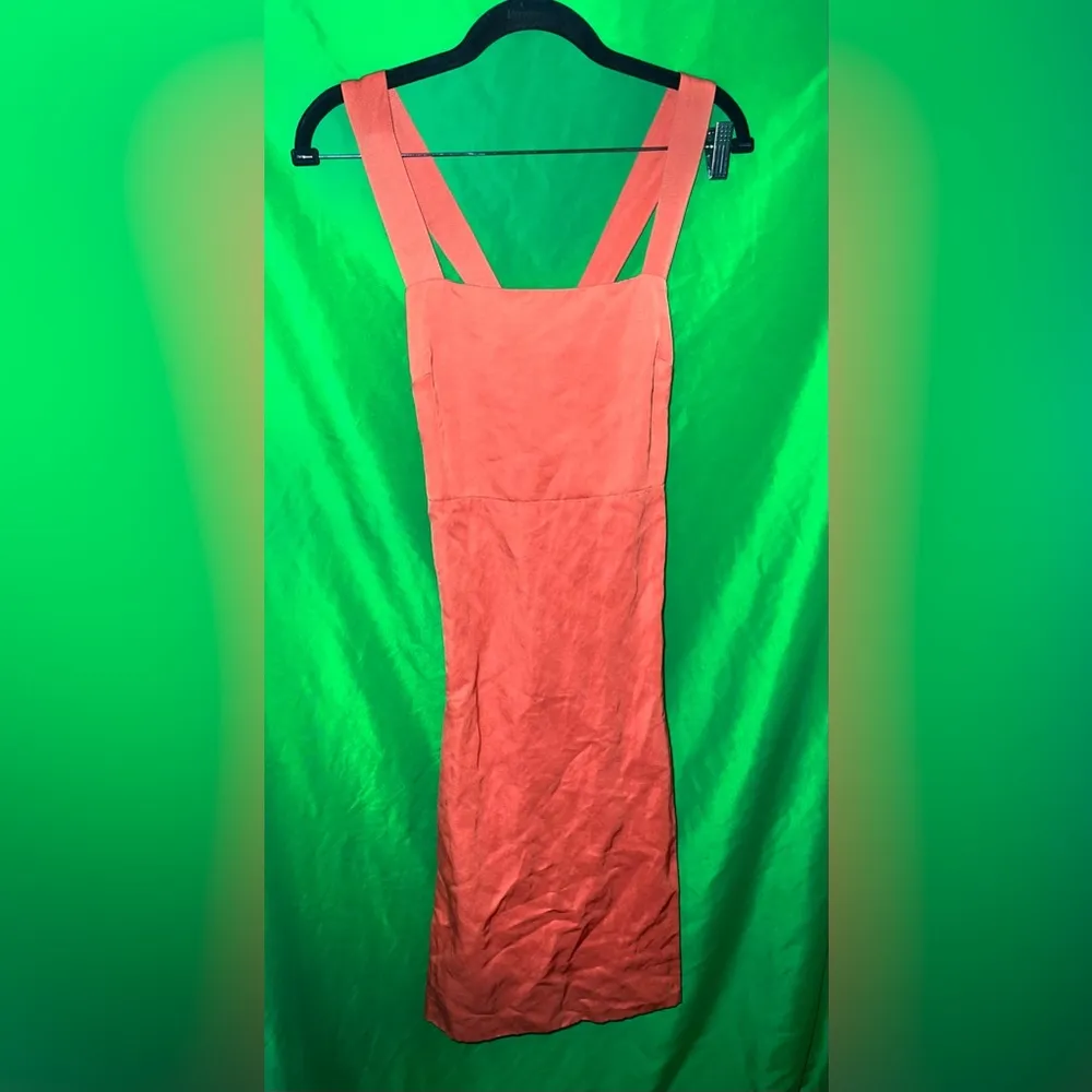 NWT Theory Elegant Orange Sleeveless Dress size 0 - Image 2
