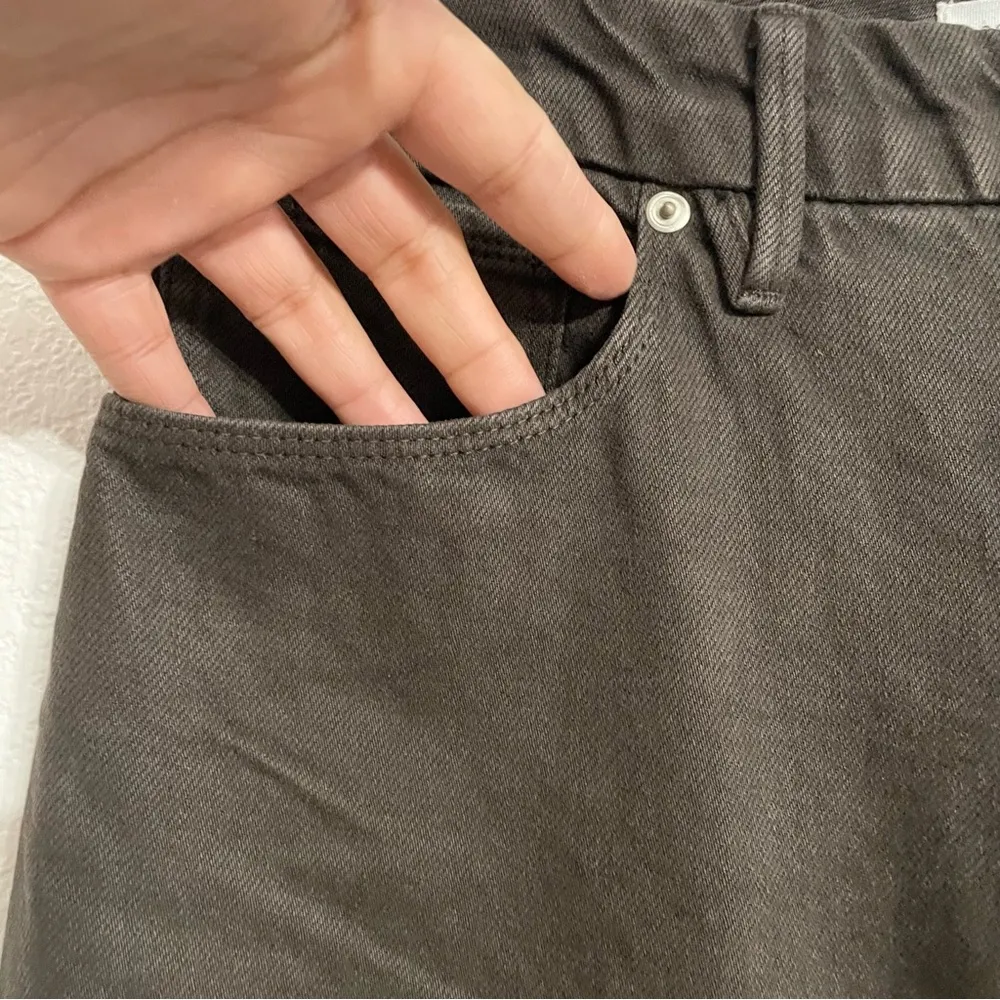 NWT Good American Womens Jeans Good 90’s Duster Brown Straight Leg Size 6 - Image 5