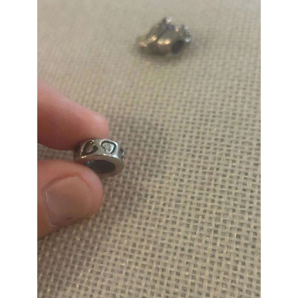 A512 charm bracket silver plated 5 pcs Gray - Image 12