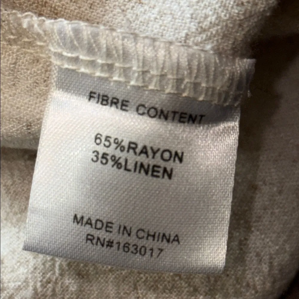 PRINCESS POLLY Tay Linen Blend Romper Beige Size 0 - Image 11