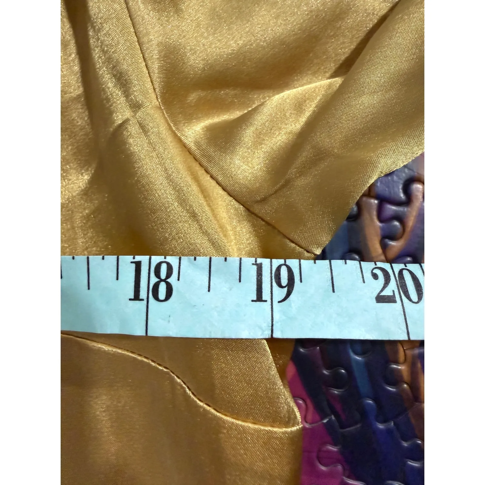 Victoria's Secret Satin Button Up Shirt Pajama Top Gold M - Image 6