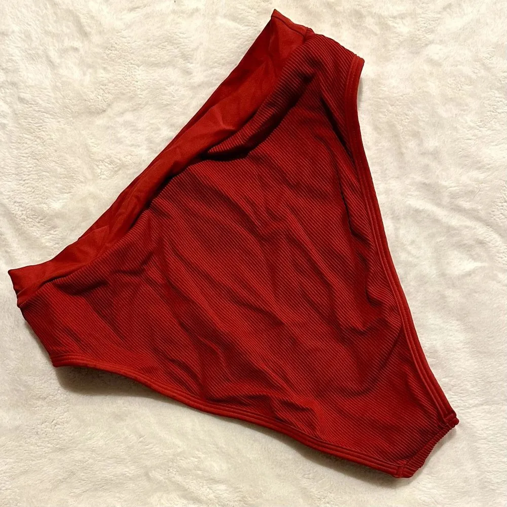 LSpace Red Bikini Bottom - Size Large - Image 3