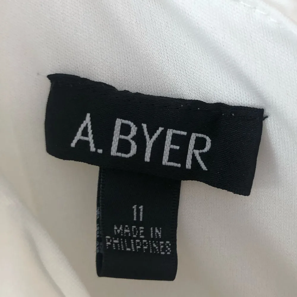 A. Byer white pleated waist sleeveless tank dress Jr size 11 - Image 6