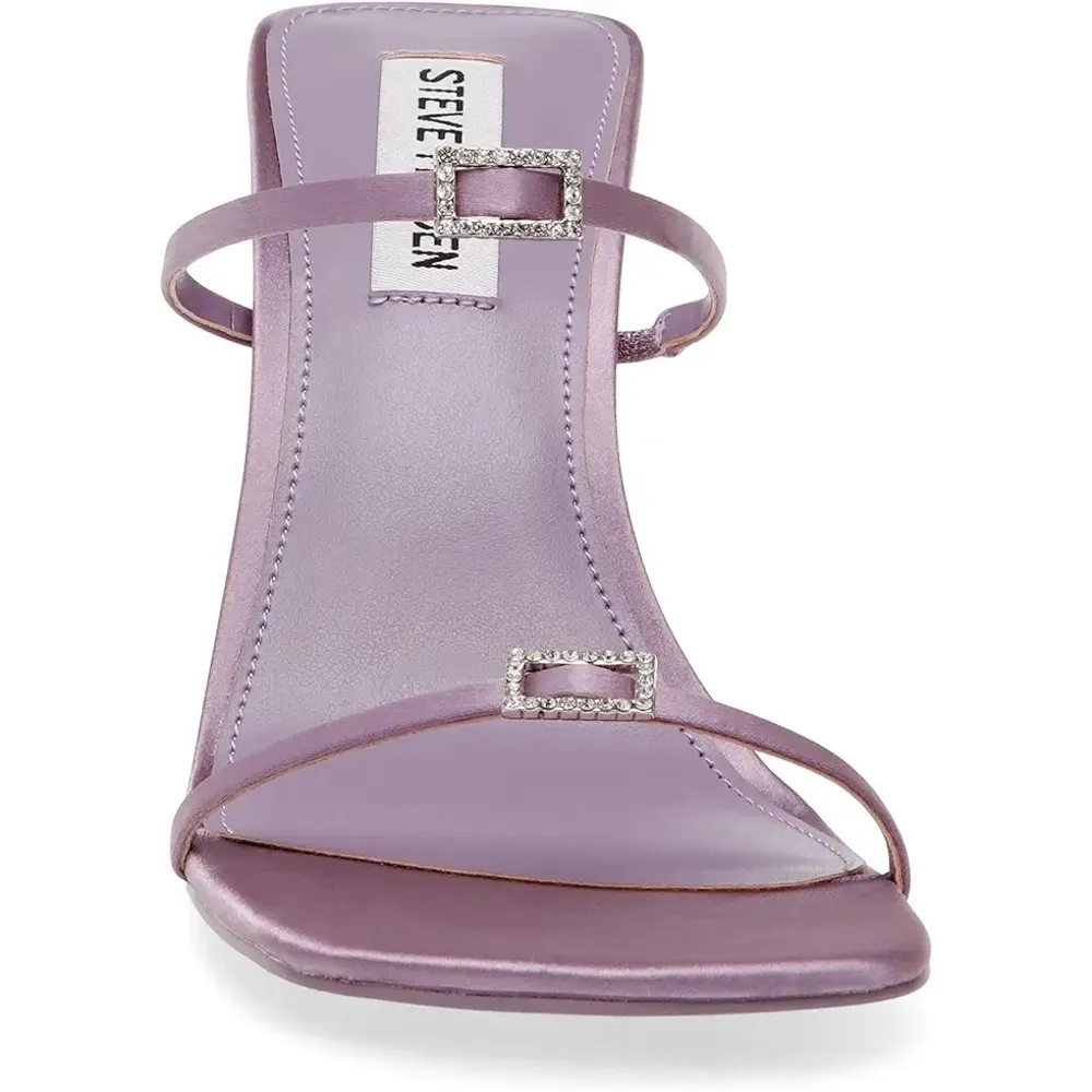 Steve Madden Purple sz 8.5 Aislinn Stiletto Heeled Sandal Formal Jeweled Sparkle - Image 11
