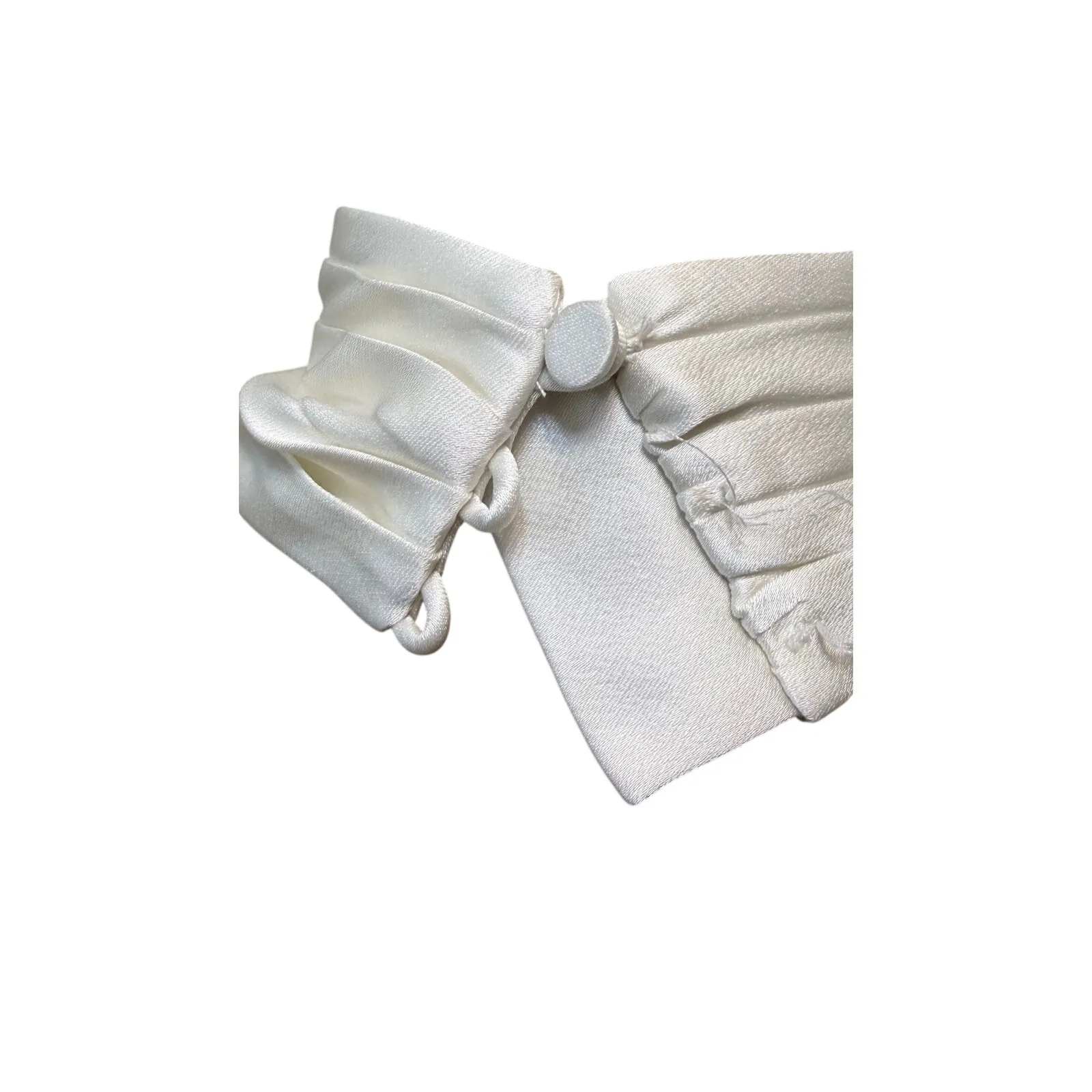 SIMKHAI Gown Vittoria Ivory Satin Maxi Dress Halter Neck Open Back New Size 4 - Image 9