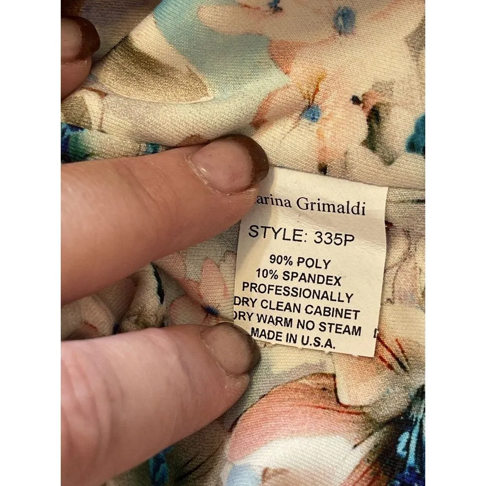 Karina Grimaldi Revolve Dress‎ M Floral Waist Cutouts Bodycon Sleeveless - Image 9