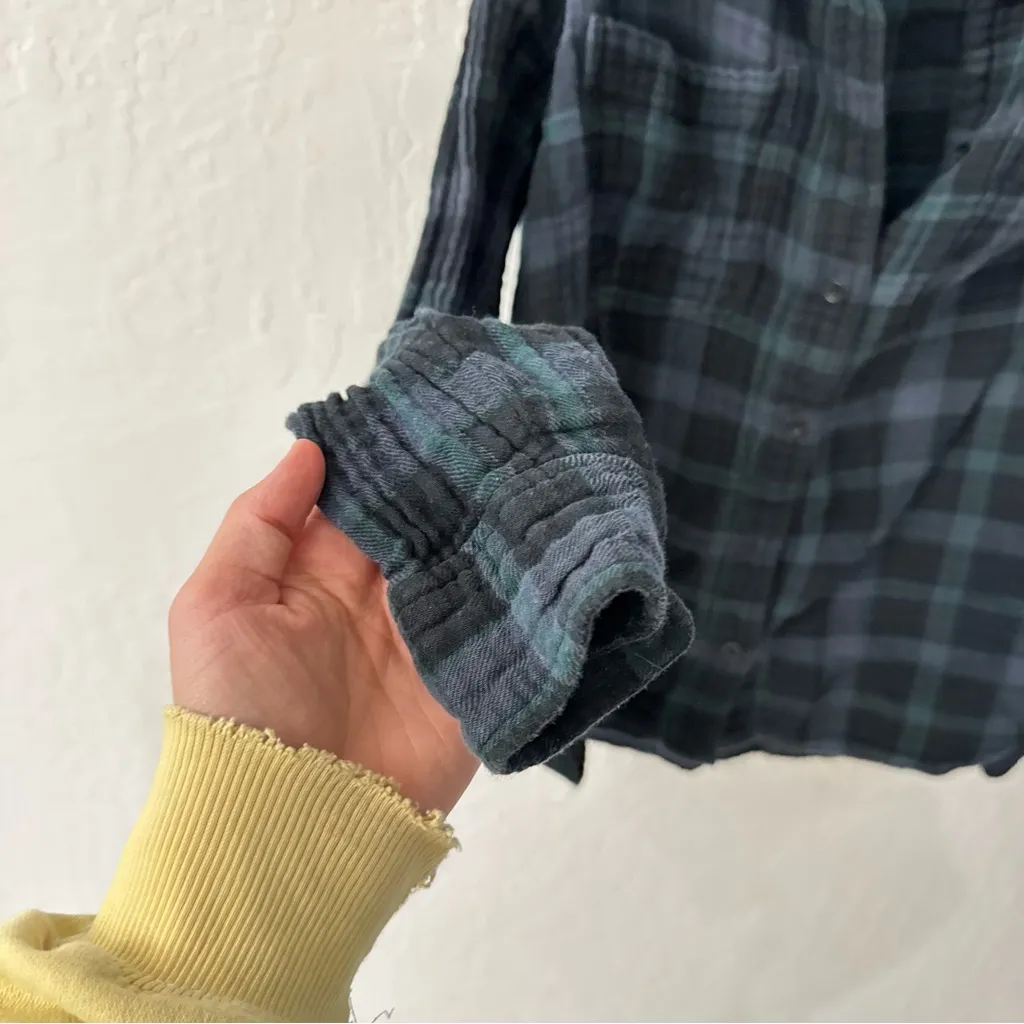 Madewell Plaid Cotton Gauze Flannel Button Down s - Image 2