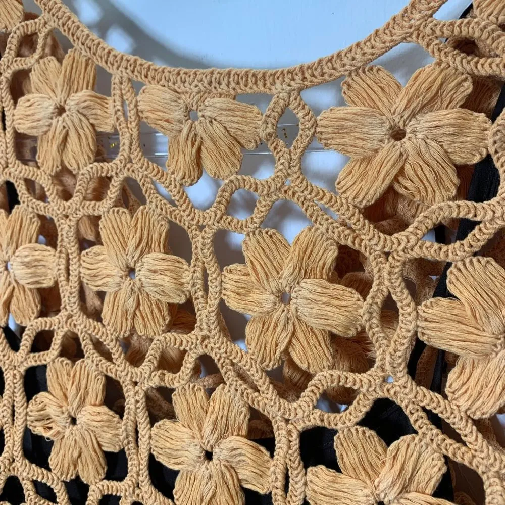 LONG FLORAL KNIT DRESS - Image 7