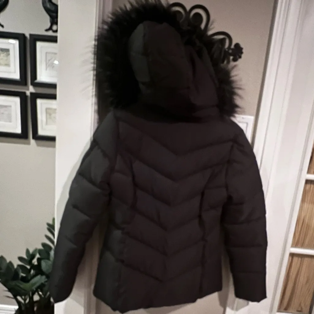 SHEIN Black Quilted Jacket with Two Way Zipper - Image 4