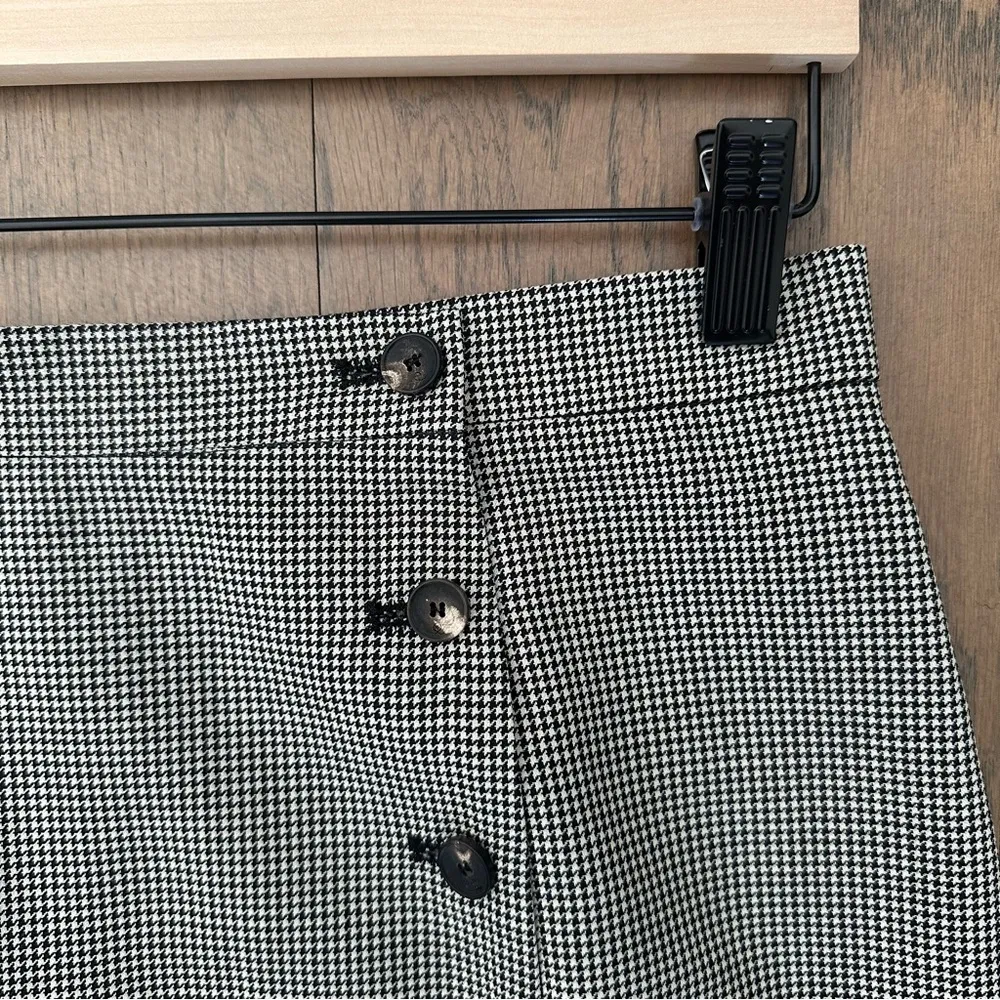 Alexander McQueen Button Detail Herringbone Woven Pencil Skirt Size IT 42 / US 6 - Image 3