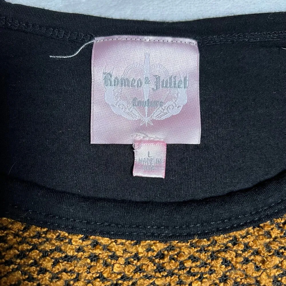 Romeo & Juliet Couture Nubby Knit Top Size Large Boho Neutral Minimalist - Image 4