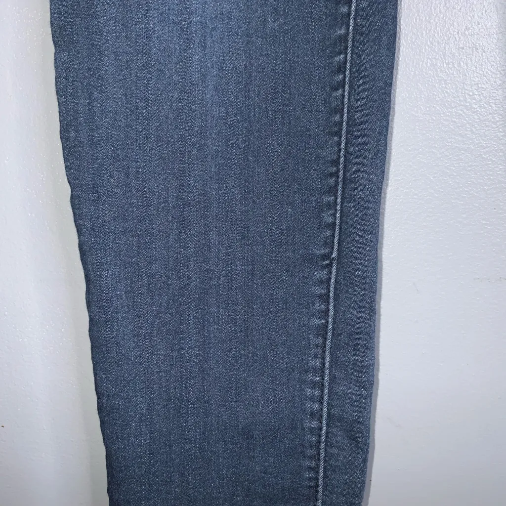 1822 Denim High Waist Cropped Blue Skinny Jeans Size 10 - Image 6
