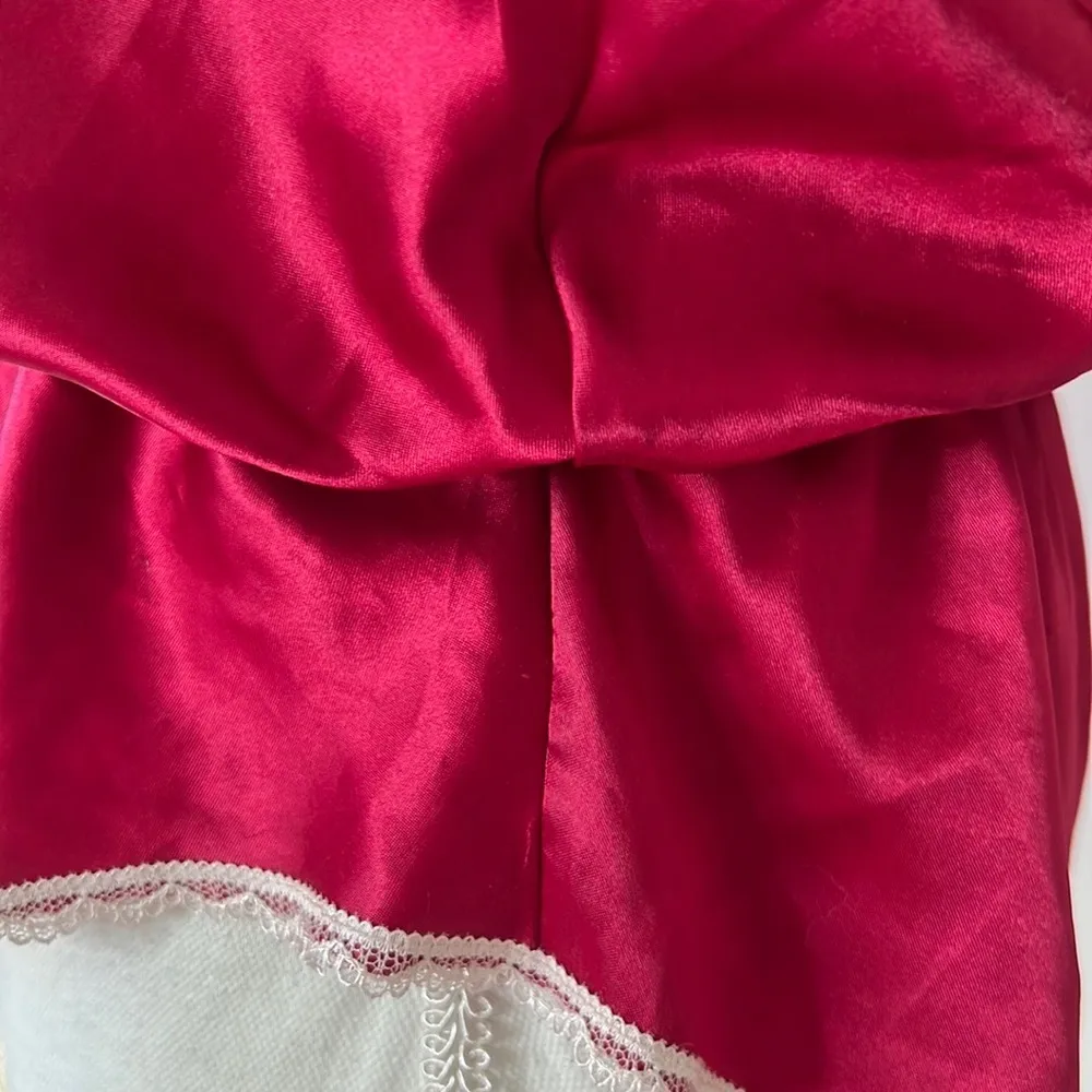 Vintage Satin Teddy Red Size L - Image 6