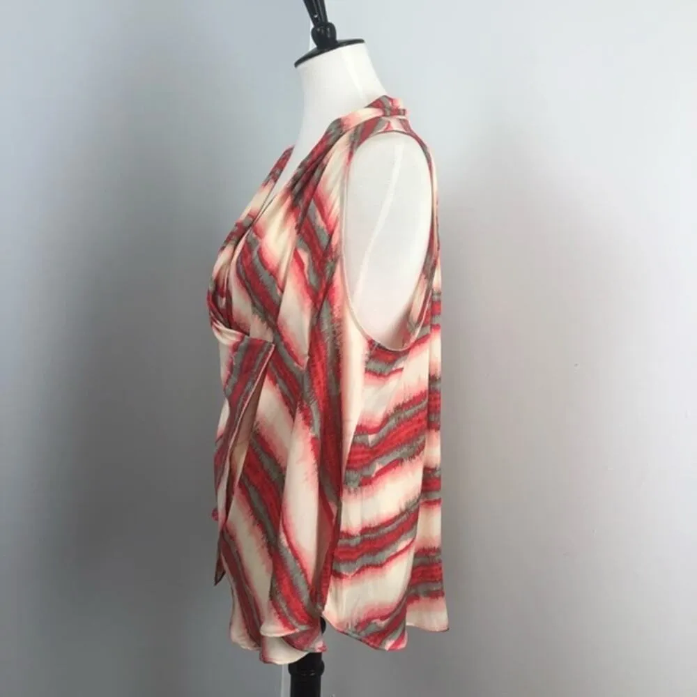 Free People High Tide Tie Dye Wrap Top Sleeveless Medium - Image 10