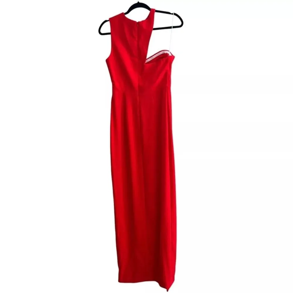 Amanda Uprichard Gilda Maxi Gown In Crimson Red - Image 7
