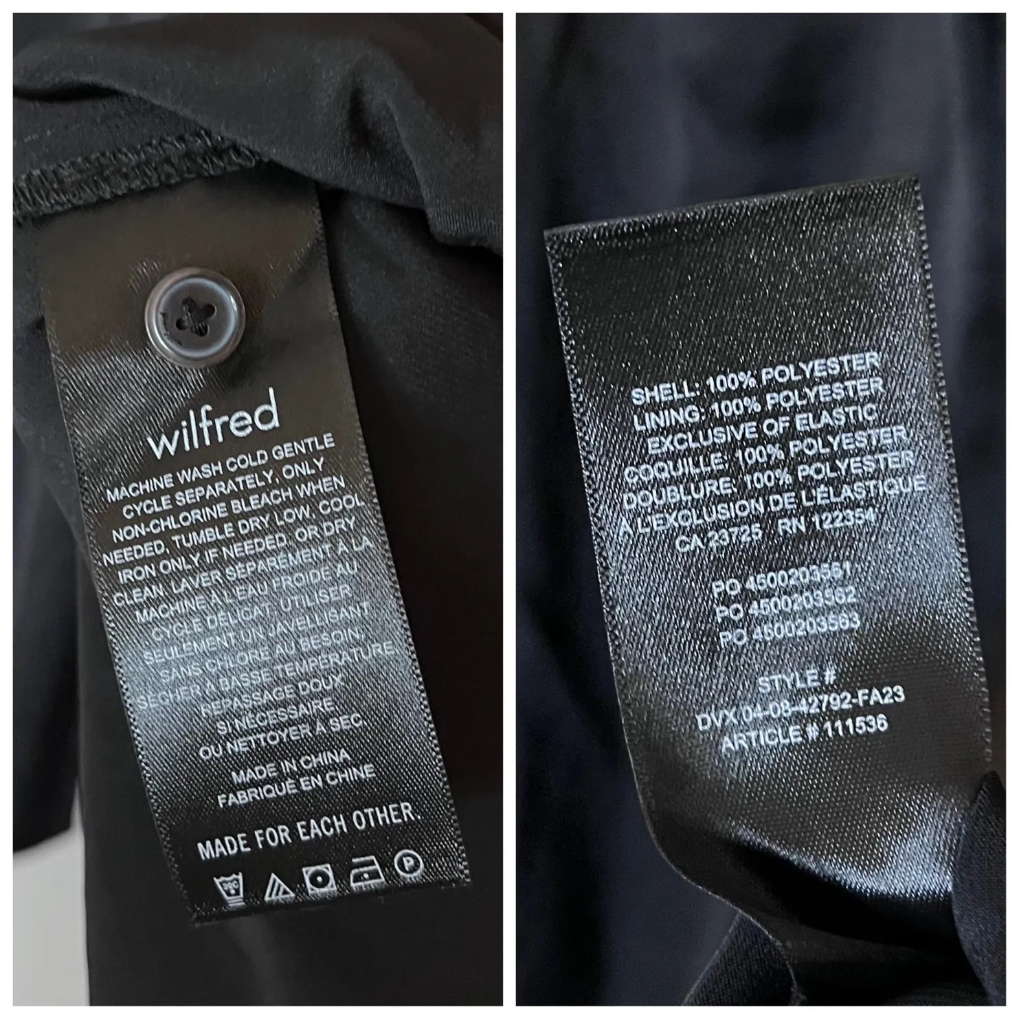 Wilfred Aritzia Anfora Satin Bustier Corset Slit Midi Dress Black Whimsigoth - Image 9