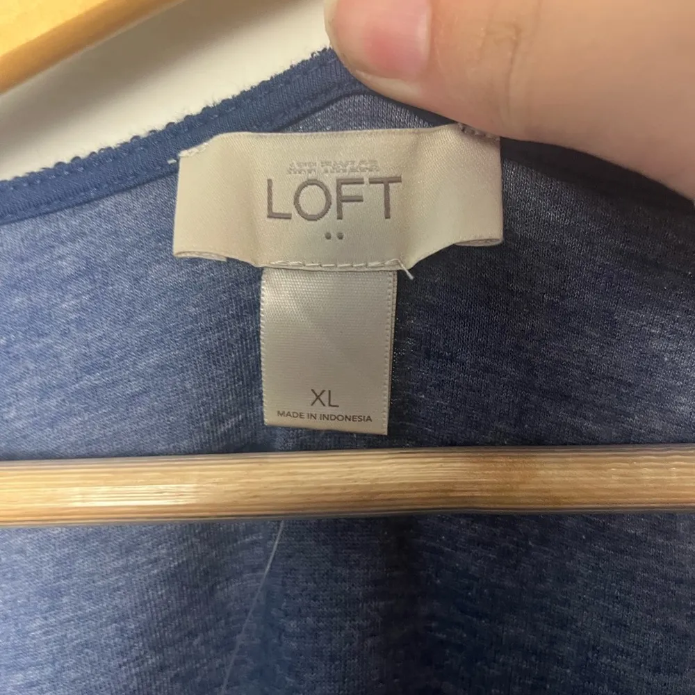 New Ann Taylor Loft Outlet Blue Sleeveless Dress size XL - Image 3