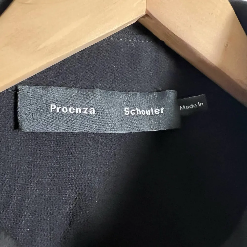 Proenza Schouler Matte Jersey Long Sleeve Button Up Shirt Size 6 - Image 14