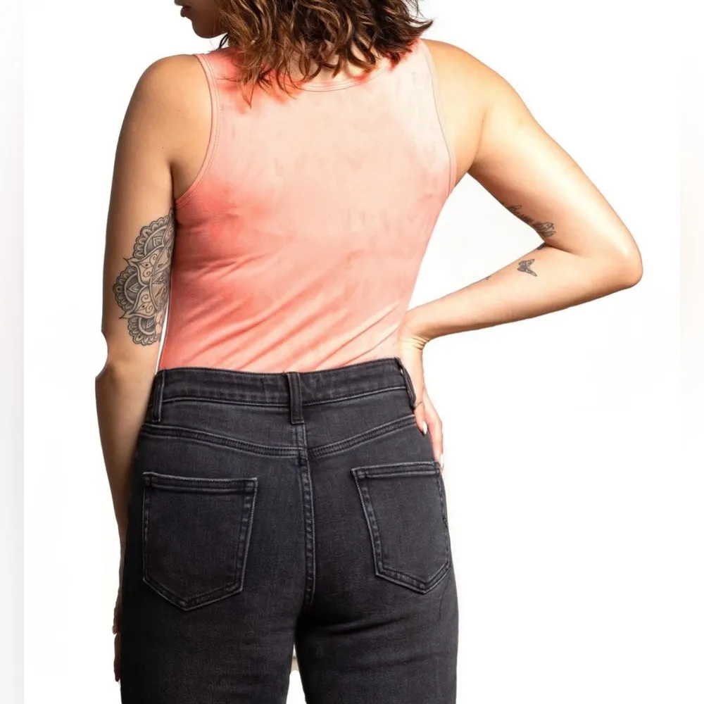 Affliction MARGO WINGS BODYSUIT Orange Pink Women’s Bodysuit Size Medium - Image 2