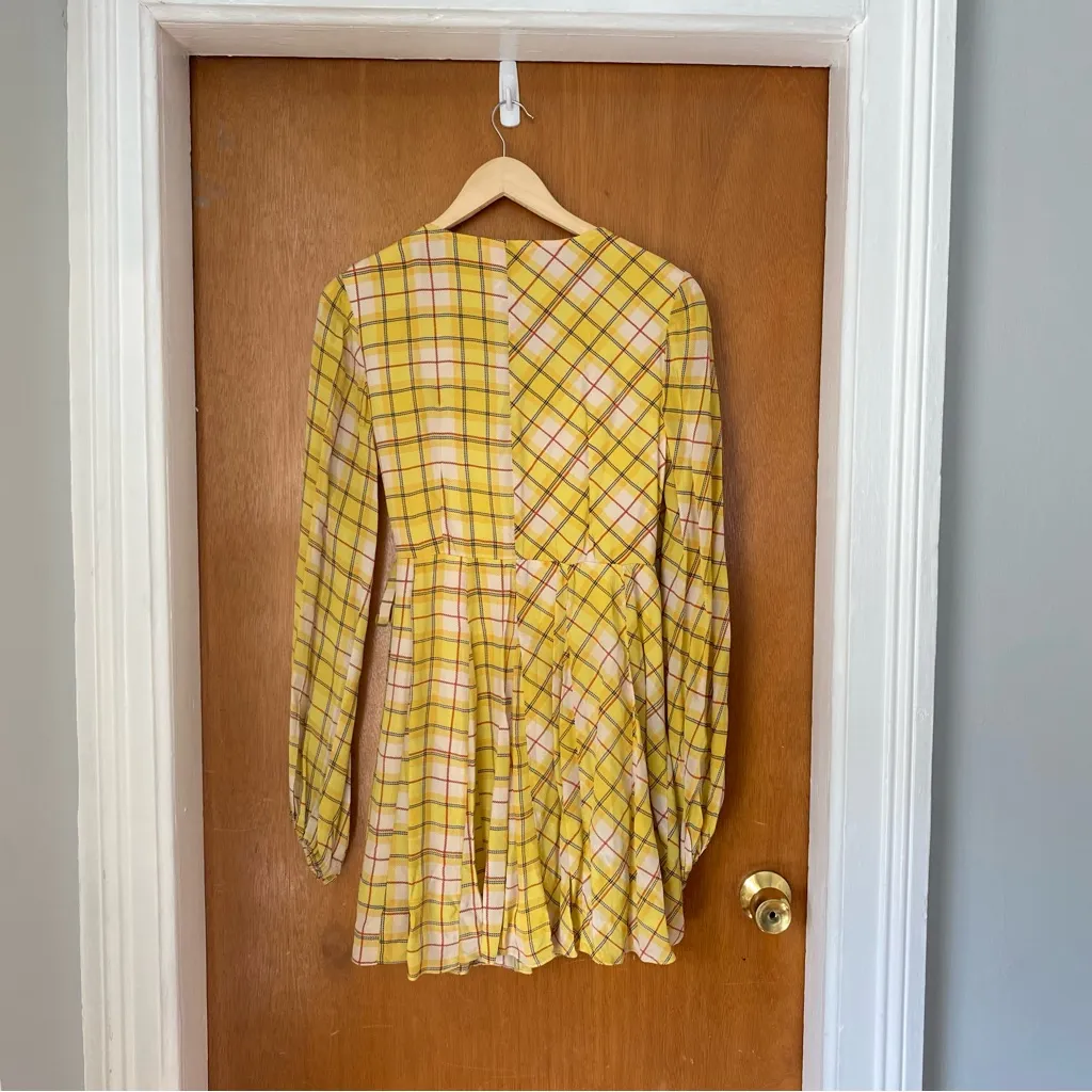 •Rococo Sands Press Rewind mini wrap dress• Size M Yellow Size M - Image 8