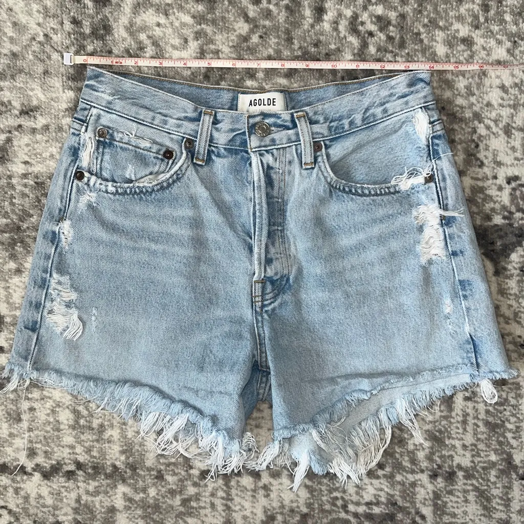 Agolde Parker Long Vintage Cutoff Shorts - Image 5
