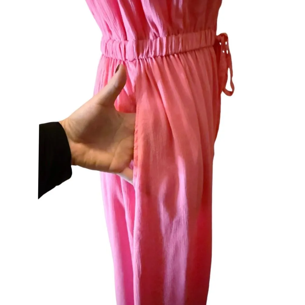 VICTORIA'S SECRET LASCANA Strapless Maxi Dress Beach CoverUp Elastic Waist 8 NWT - Image 5