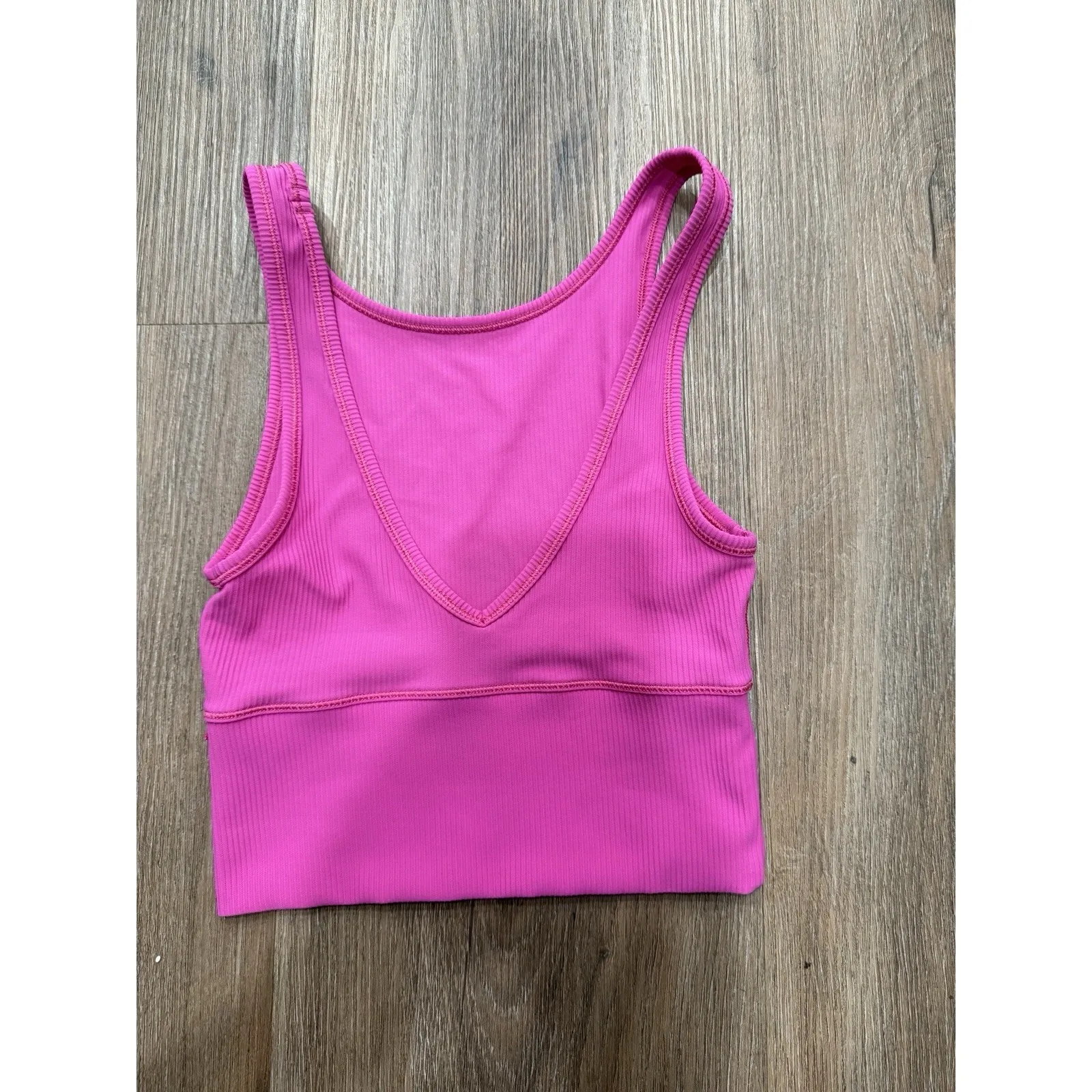 Lululemon Power Pivot Tank Top *Rib Sonic Pink Size‎ 2 - Image 2