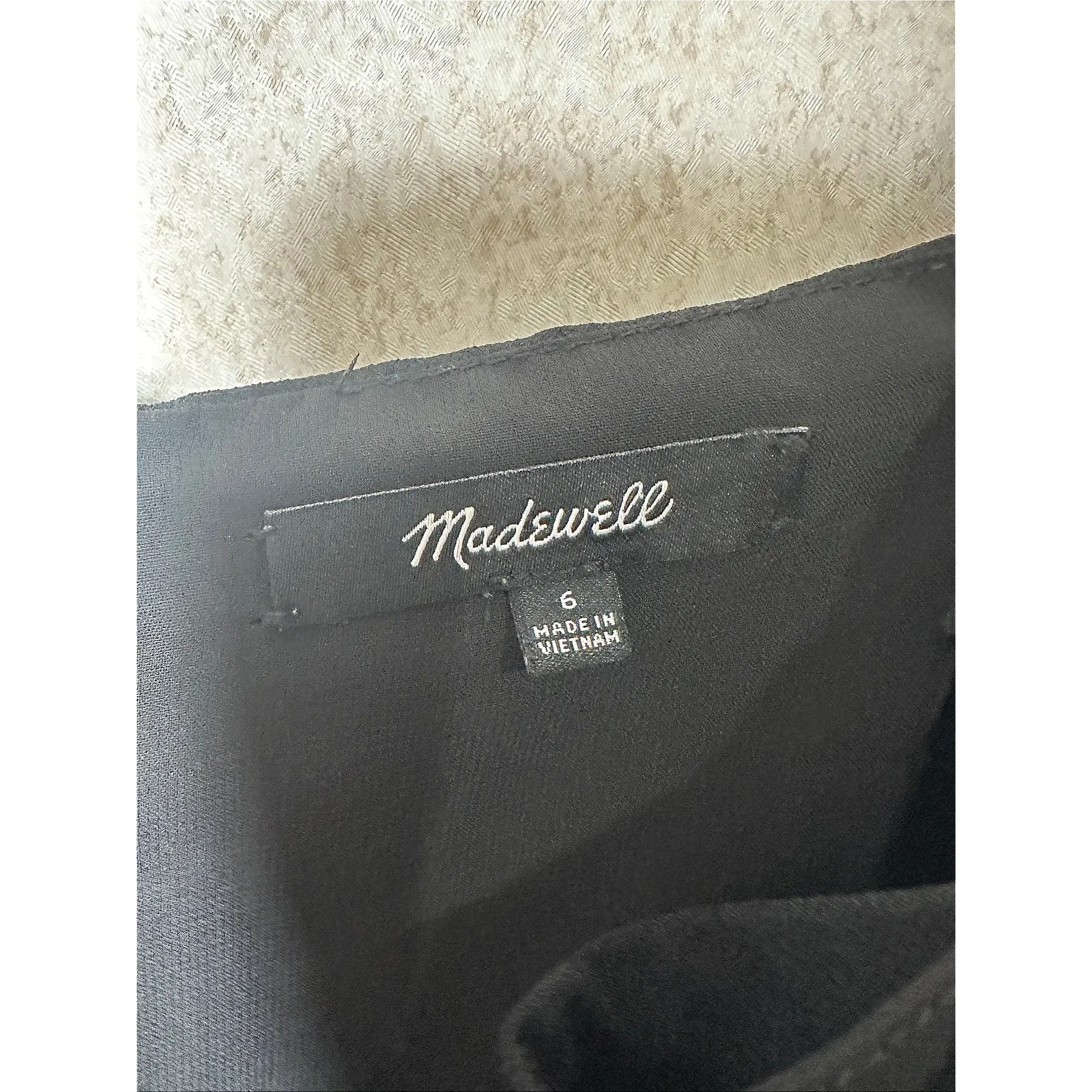 Madewell Black Thistle Cami Jumpsuit Size 6 V-Neck Wide Leg Career Casual Basics - Image 4