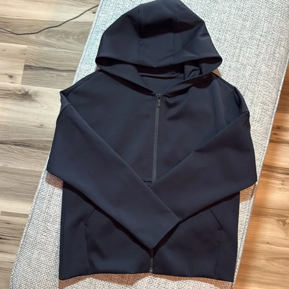 Lululemon Shaped Hoodie Full Zip Jacket Special Edition Wordmark in Black Size 8 - Image 12