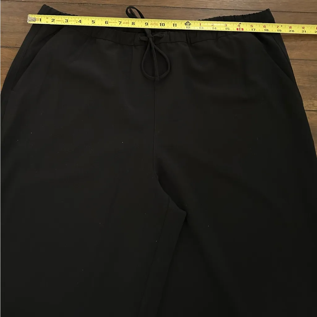 Athleta Black MVP Mid Rise Wide Leg Snap Pants Size XL MSRP 129.00 - Image 10