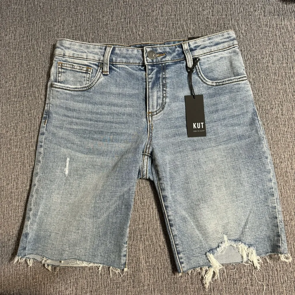 Kut From The Cloth Sophie Denim Bermuda Shorts - Image 4