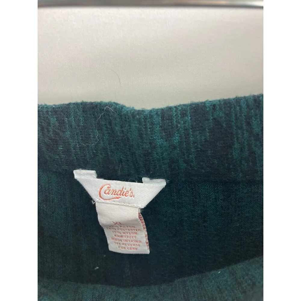 Candies Knit Green Skirt Size XL - Image 2