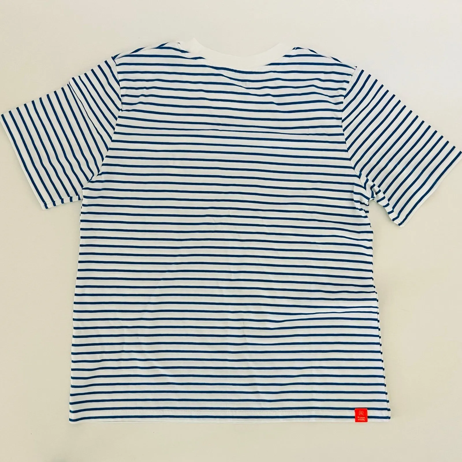 UNIQLO Miffy UT Blue White Bunny Striped Short Sleeve T-Shirt - S - Image 4