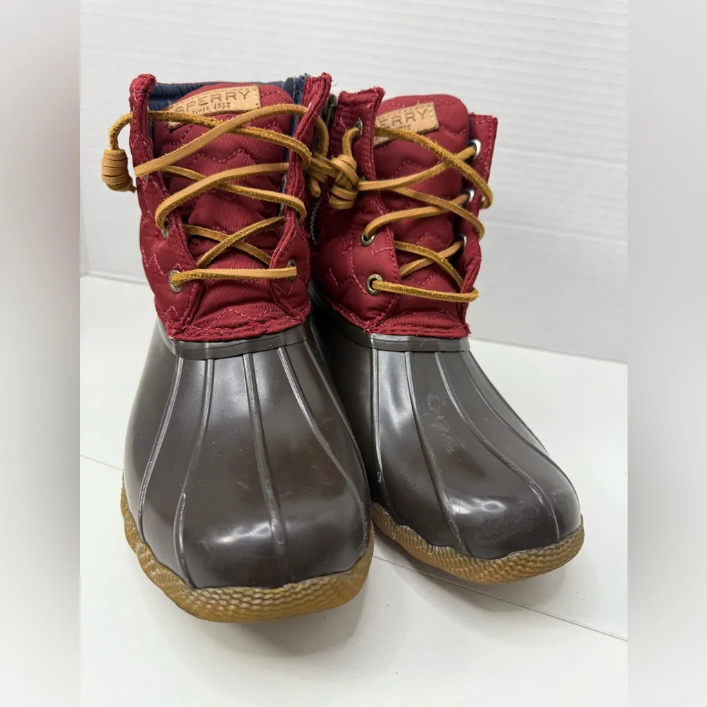 Sperry Top-Sider Saltwater
Quilted Duck Boots Womens Size 8 - Image 6