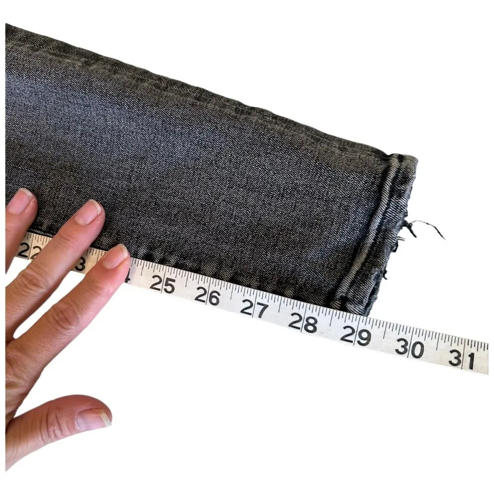 AGOLDE Sophie Skinny Jeans Size 25 Silence Distressed Stretch Black Gray Jeans - Image 7