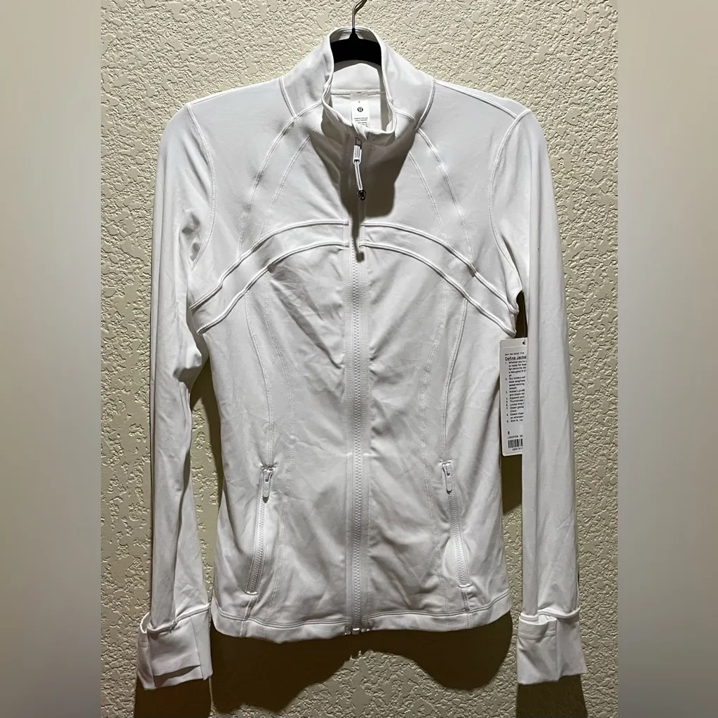 Lululemon NWT Define Full Zip Nulu Jacket White Size 8 - Image 7