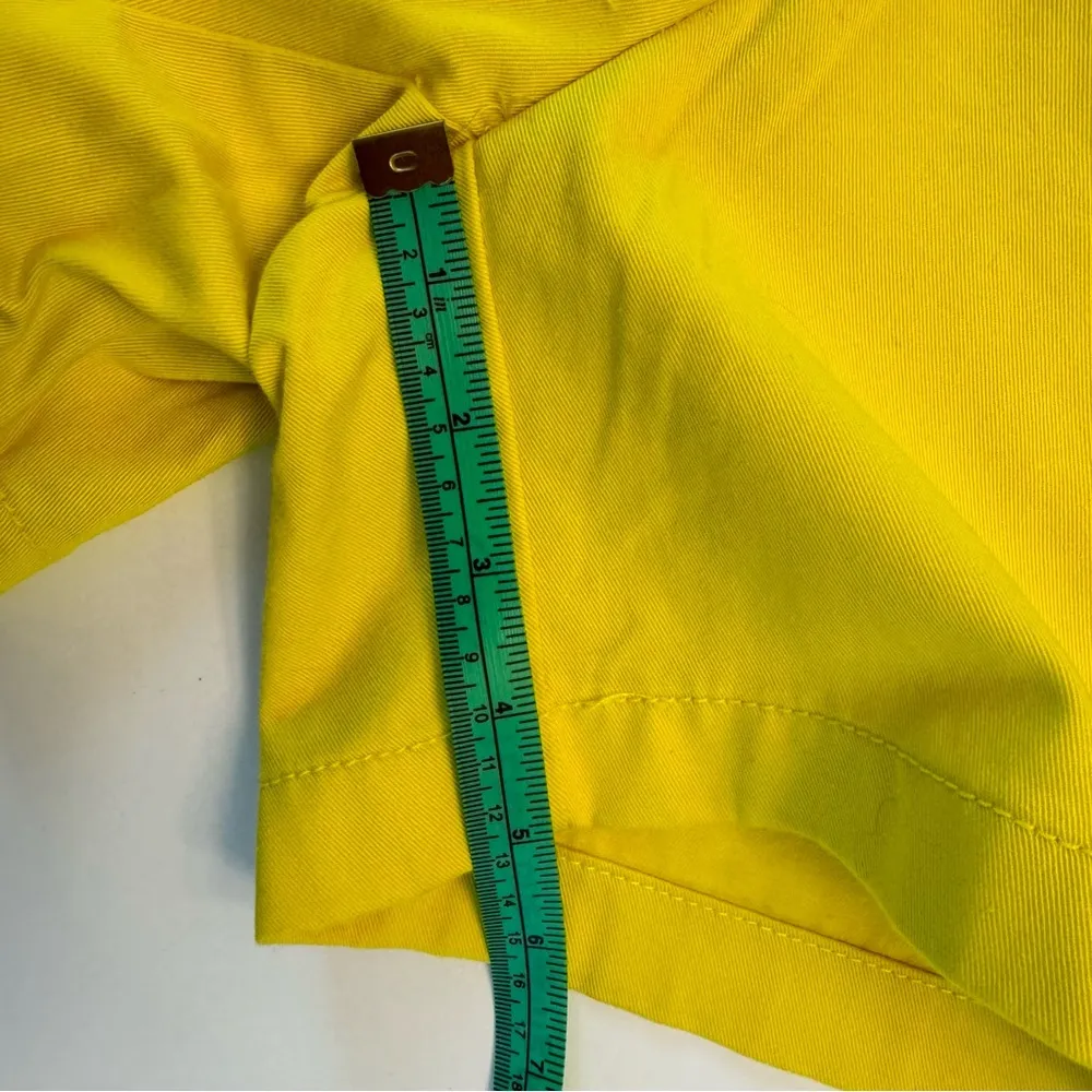 J Crew Broken In Chino Shorts Size 4 Small Yellow Bright Vibrant Cotton Preppy - Image 6