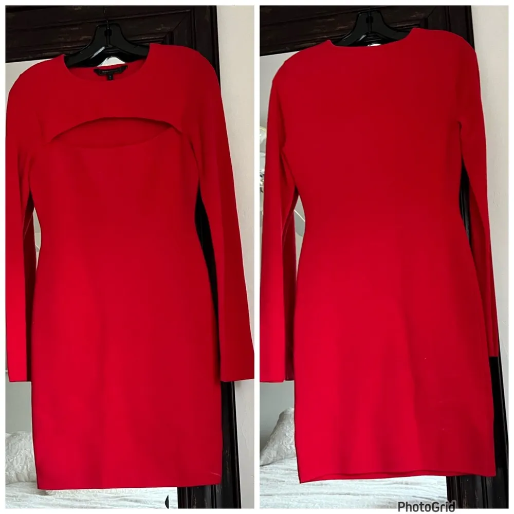 BCBG Maxazria Fyonia Red Cut Out Dress - Image 2