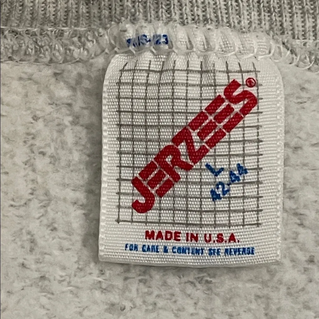 Jerzees Vintage 80s Rocky Mountain Park Grey Sweatshirt Adult Large (42-44) - Image 2