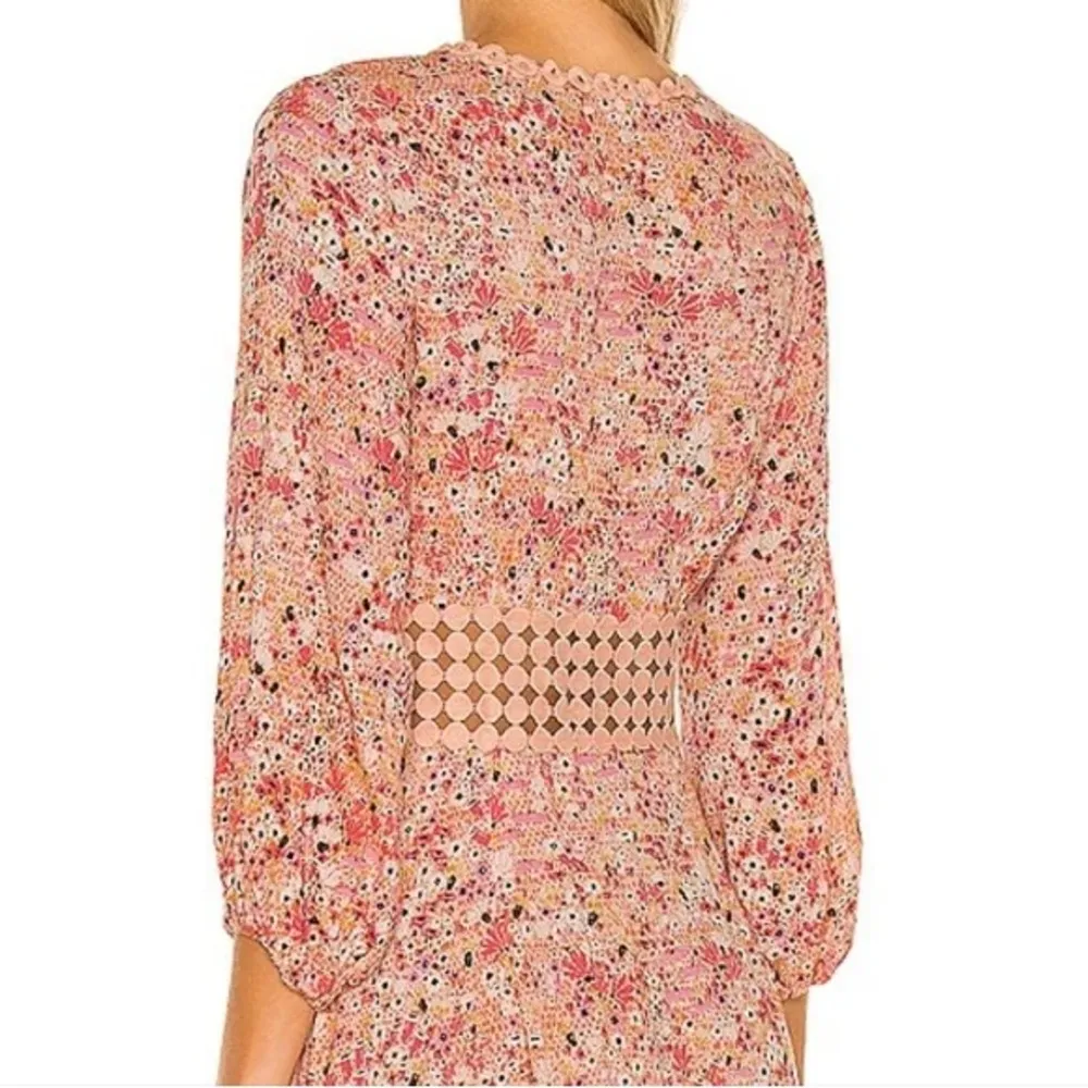 REVOLVE EXCLUSIVE- POUPETTE ST. BARTH JOAN MAXI DRESS- CROCHET MIDRIFF FLORAL - Image 7