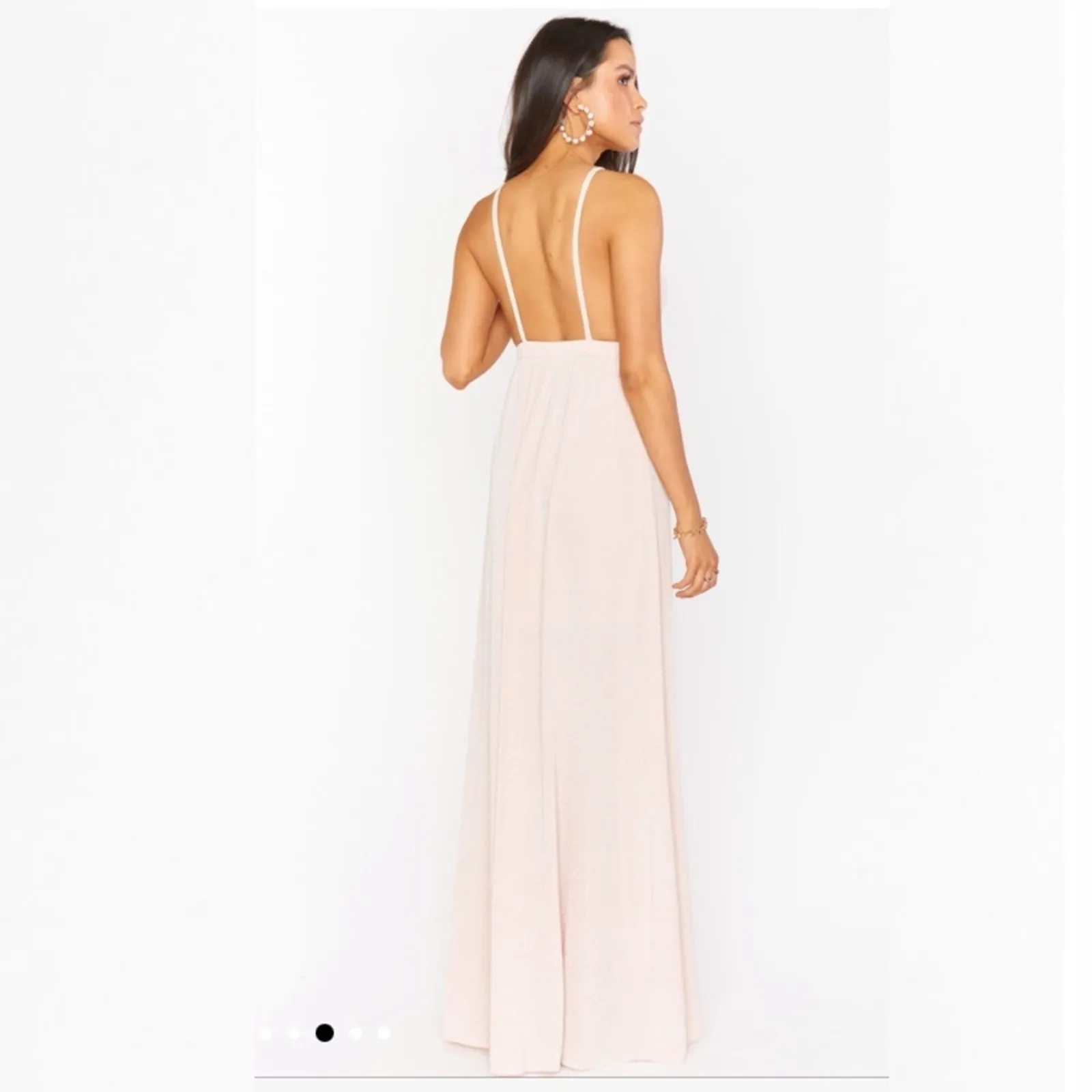 NWT Show me Your Mumu Amanda dancing Queen shine blush maxi dress LARGE - Image 2