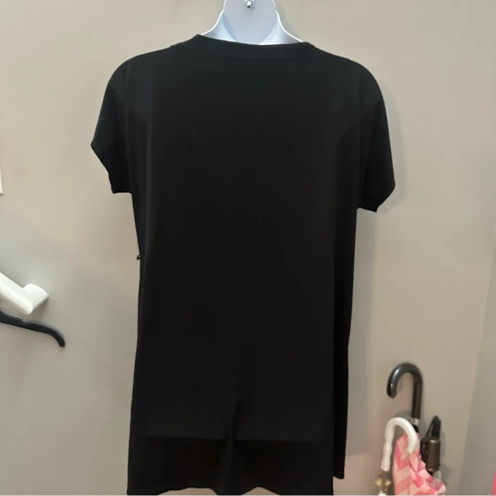 Elegant Black Sequin Trim Women's Dress Midi Apt 9 1X Plain - Image 3