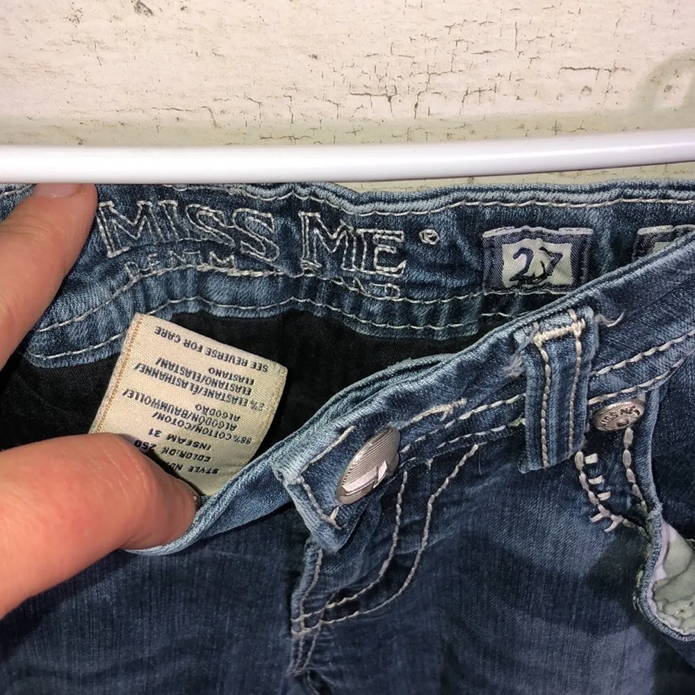 Miss me signature rise boot cut embellished jeans size 27 western countr…​ - Image 5