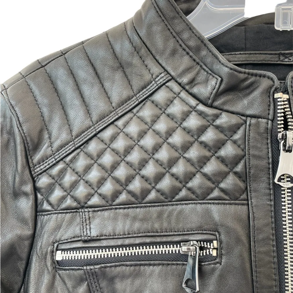 Andrew Marc New York Lamb Leather Jacket size L - Image 3